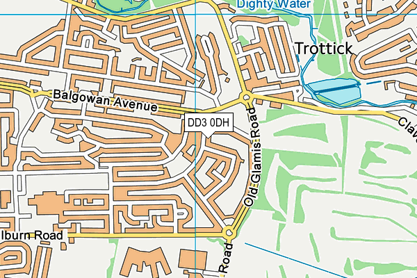 DD3 0DH map - OS VectorMap District (Ordnance Survey)