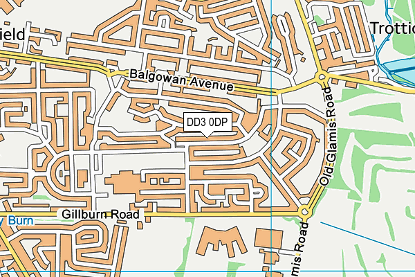 DD3 0DP map - OS VectorMap District (Ordnance Survey)