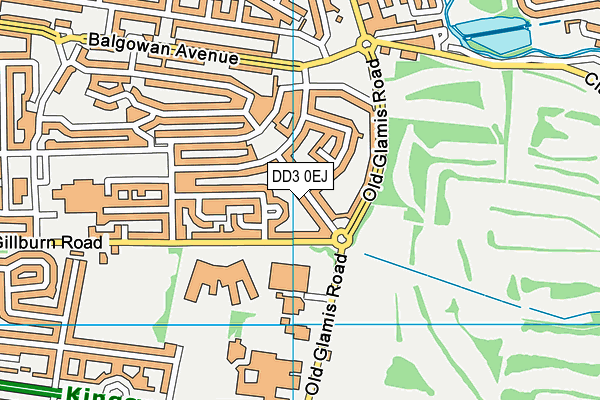 DD3 0EJ map - OS VectorMap District (Ordnance Survey)