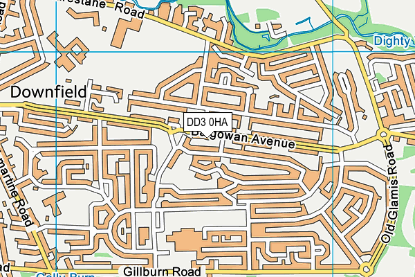 DD3 0HA map - OS VectorMap District (Ordnance Survey)