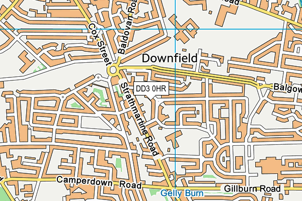 DD3 0HR map - OS VectorMap District (Ordnance Survey)