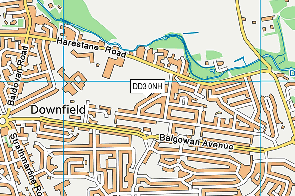 DD3 0NH map - OS VectorMap District (Ordnance Survey)