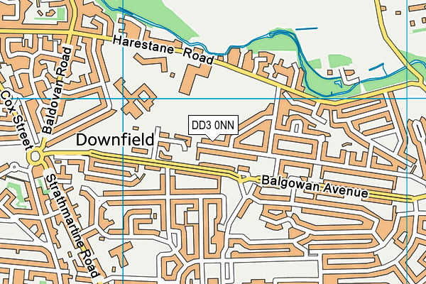 DD3 0NN map - OS VectorMap District (Ordnance Survey)