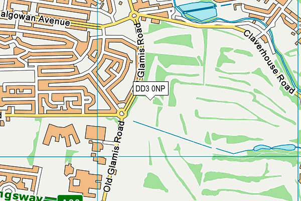 DD3 0NP map - OS VectorMap District (Ordnance Survey)
