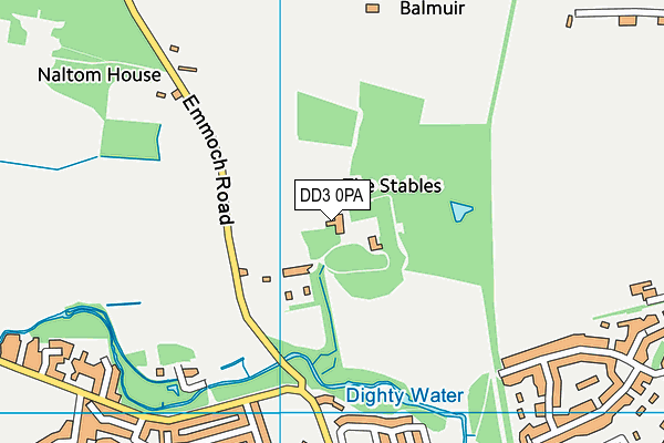 DD3 0PA map - OS VectorMap District (Ordnance Survey)