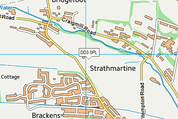 DD3 0PL map - OS VectorMap District (Ordnance Survey)