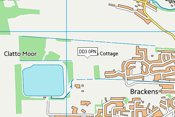 DD3 0PN map - OS VectorMap District (Ordnance Survey)