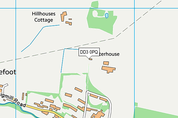DD3 0PQ map - OS VectorMap District (Ordnance Survey)