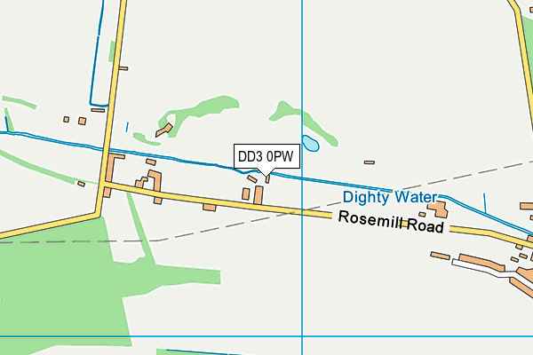 DD3 0PW map - OS VectorMap District (Ordnance Survey)