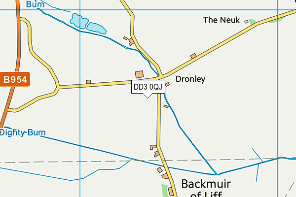 DD3 0QJ map - OS VectorMap District (Ordnance Survey)