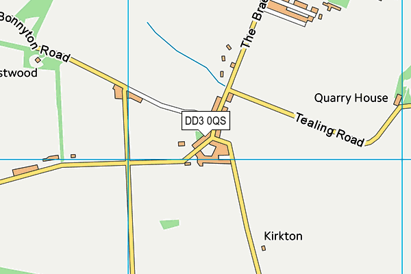 DD3 0QS map - OS VectorMap District (Ordnance Survey)