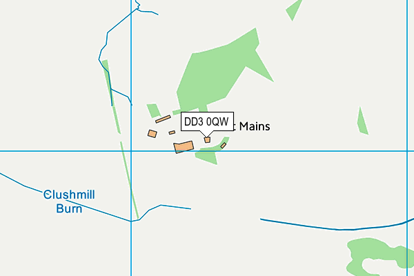 DD3 0QW map - OS VectorMap District (Ordnance Survey)