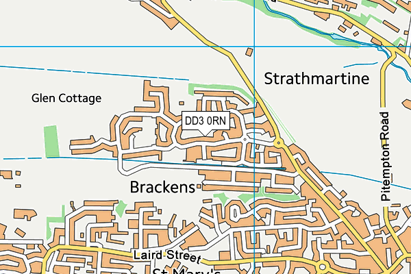 DD3 0RN map - OS VectorMap District (Ordnance Survey)
