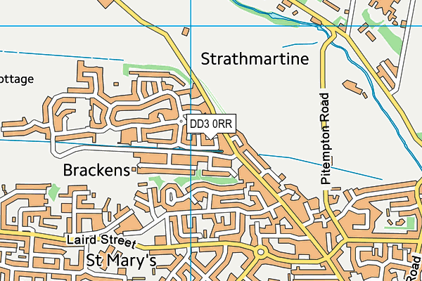 DD3 0RR map - OS VectorMap District (Ordnance Survey)