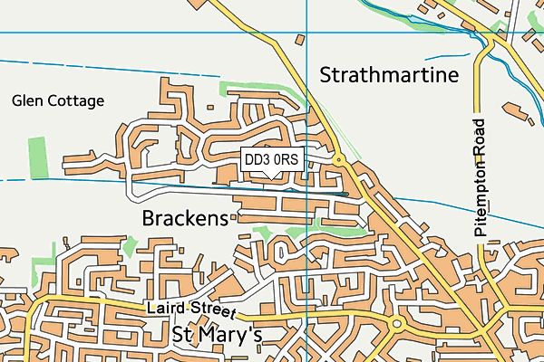 DD3 0RS map - OS VectorMap District (Ordnance Survey)