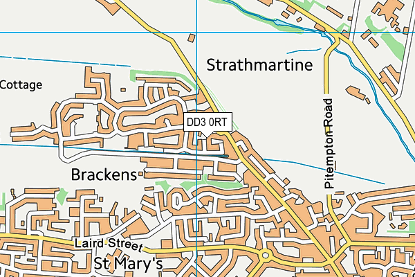 DD3 0RT map - OS VectorMap District (Ordnance Survey)
