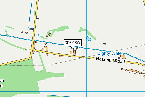 DD3 0RW map - OS VectorMap District (Ordnance Survey)