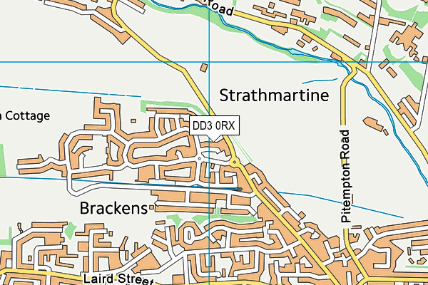 DD3 0RX map - OS VectorMap District (Ordnance Survey)