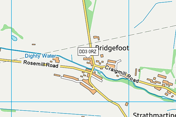 DD3 0RZ map - OS VectorMap District (Ordnance Survey)