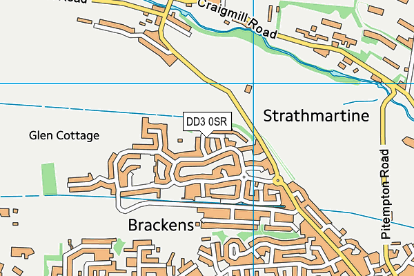 DD3 0SR map - OS VectorMap District (Ordnance Survey)