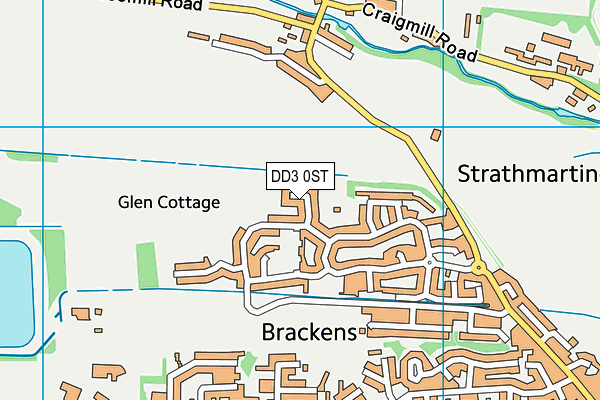 DD3 0ST map - OS VectorMap District (Ordnance Survey)