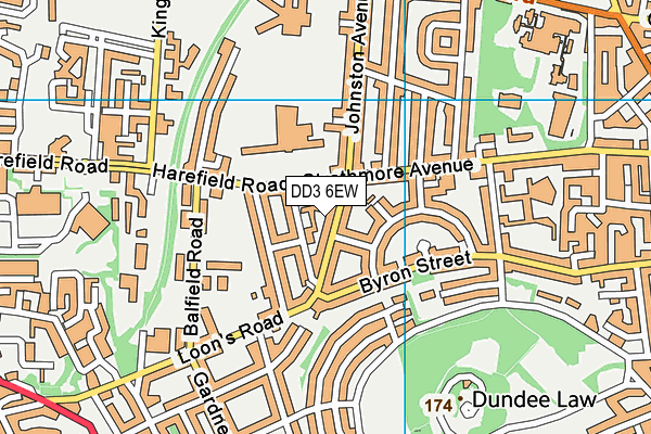 Map of DUNDEE  CHAUFFEUR LIMITED at district scale