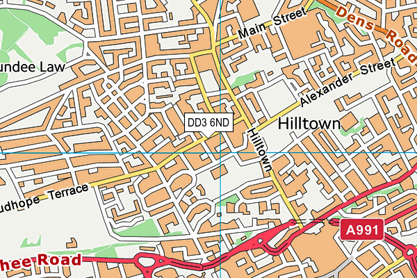 DD3 6ND map - OS VectorMap District (Ordnance Survey)