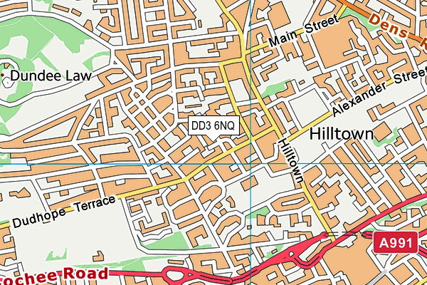 DD3 6NQ map - OS VectorMap District (Ordnance Survey)