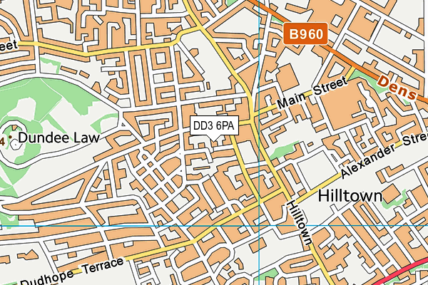 DD3 6PA map - OS VectorMap District (Ordnance Survey)