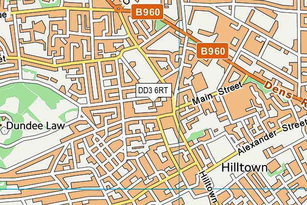DD3 6RT map - OS VectorMap District (Ordnance Survey)