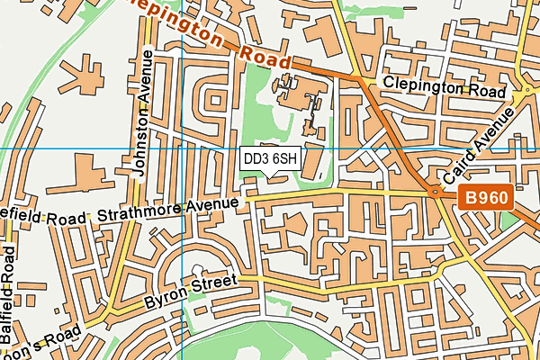 DD3 6SH map - OS VectorMap District (Ordnance Survey)