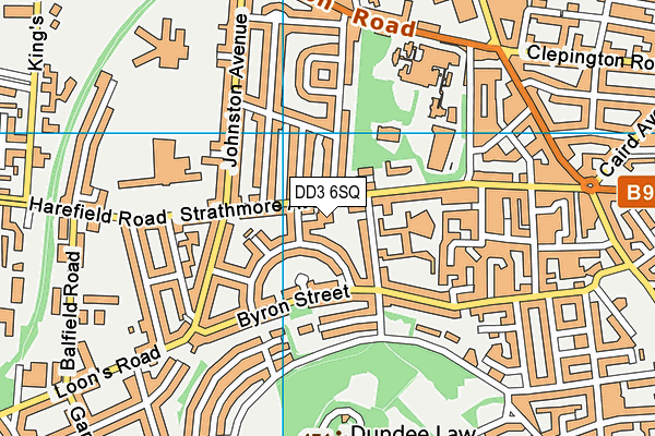 DD3 6SQ map - OS VectorMap District (Ordnance Survey)