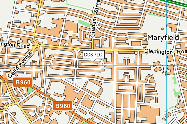 DD3 7LQ map - OS VectorMap District (Ordnance Survey)