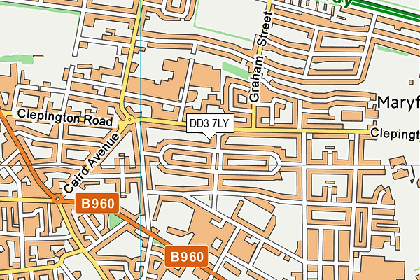 DD3 7LY map - OS VectorMap District (Ordnance Survey)