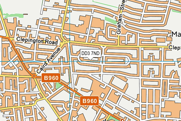 DD3 7ND map - OS VectorMap District (Ordnance Survey)
