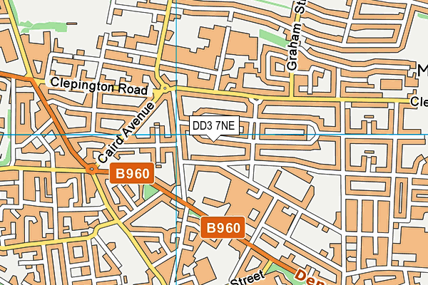 DD3 7NE map - OS VectorMap District (Ordnance Survey)