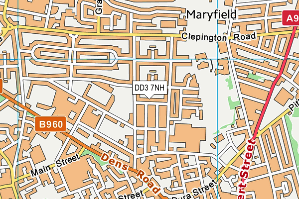 DD3 7NH map - OS VectorMap District (Ordnance Survey)