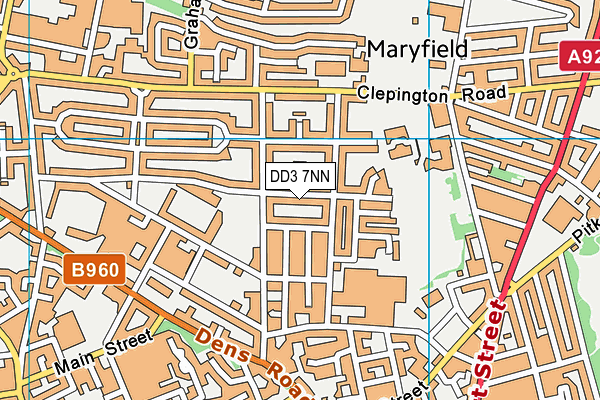 DD3 7NN map - OS VectorMap District (Ordnance Survey)