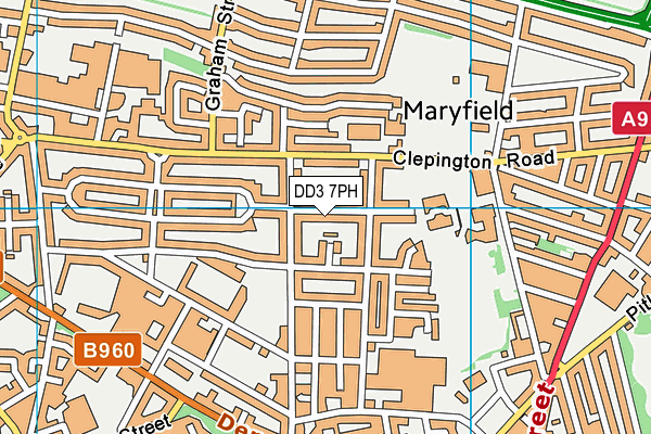 DD3 7PH map - OS VectorMap District (Ordnance Survey)