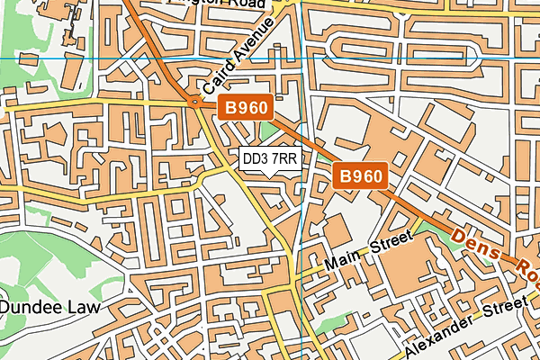 DD3 7RR map - OS VectorMap District (Ordnance Survey)