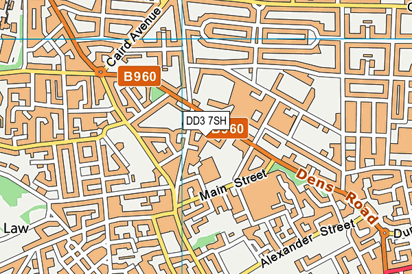 DD3 7SH map - OS VectorMap District (Ordnance Survey)