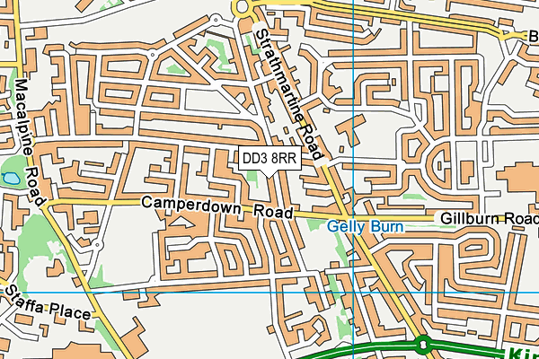 DD3 8RR map - OS VectorMap District (Ordnance Survey)