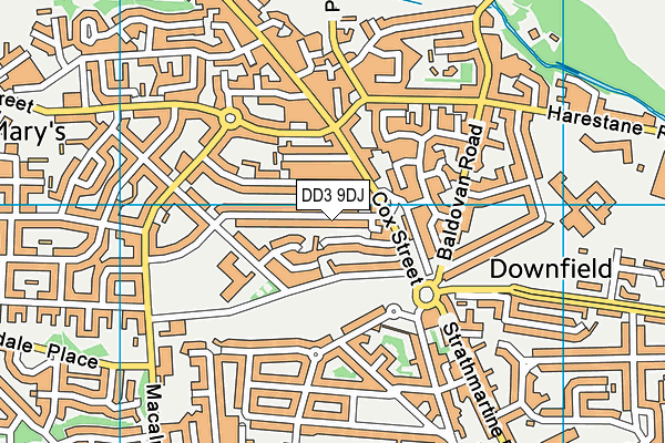DD3 9DJ map - OS VectorMap District (Ordnance Survey)
