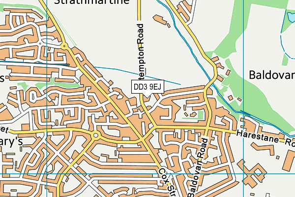 DD3 9EJ map - OS VectorMap District (Ordnance Survey)