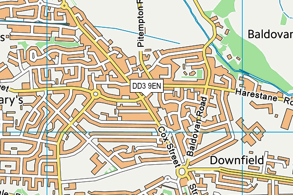 DD3 9EN map - OS VectorMap District (Ordnance Survey)