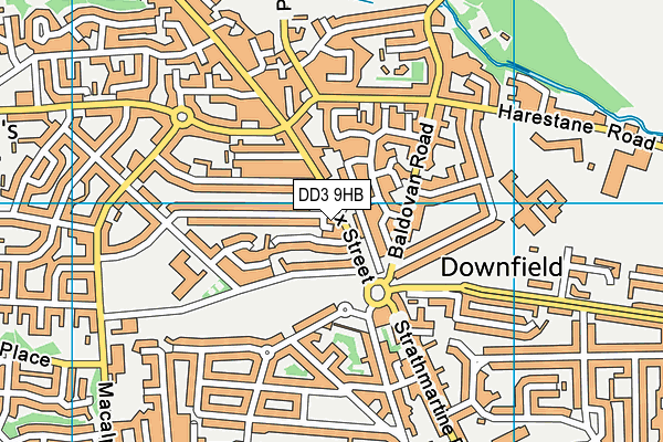 DD3 9HB map - OS VectorMap District (Ordnance Survey)