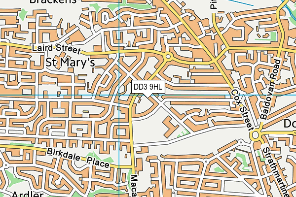 DD3 9HL map - OS VectorMap District (Ordnance Survey)