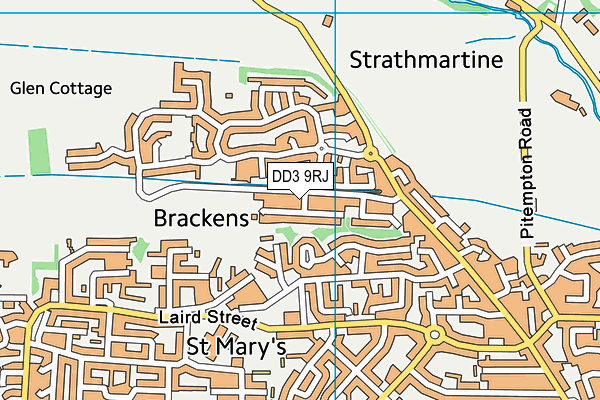 DD3 9RJ map - OS VectorMap District (Ordnance Survey)