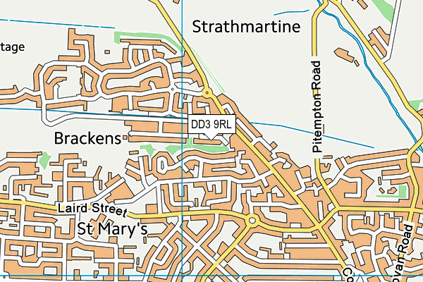 DD3 9RL map - OS VectorMap District (Ordnance Survey)