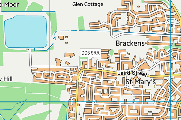 DD3 9RR map - OS VectorMap District (Ordnance Survey)